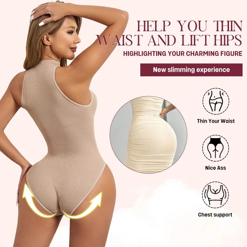 High  Elastic Bodysuits Sexy S - Shapewear Bodysuit Firm recension och pris