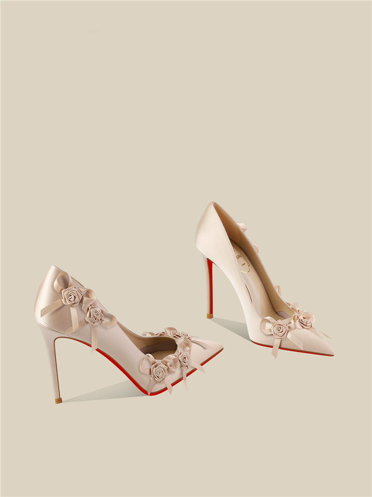 Spring new pointed shallow mou - Slip Dress Satin recension och pris