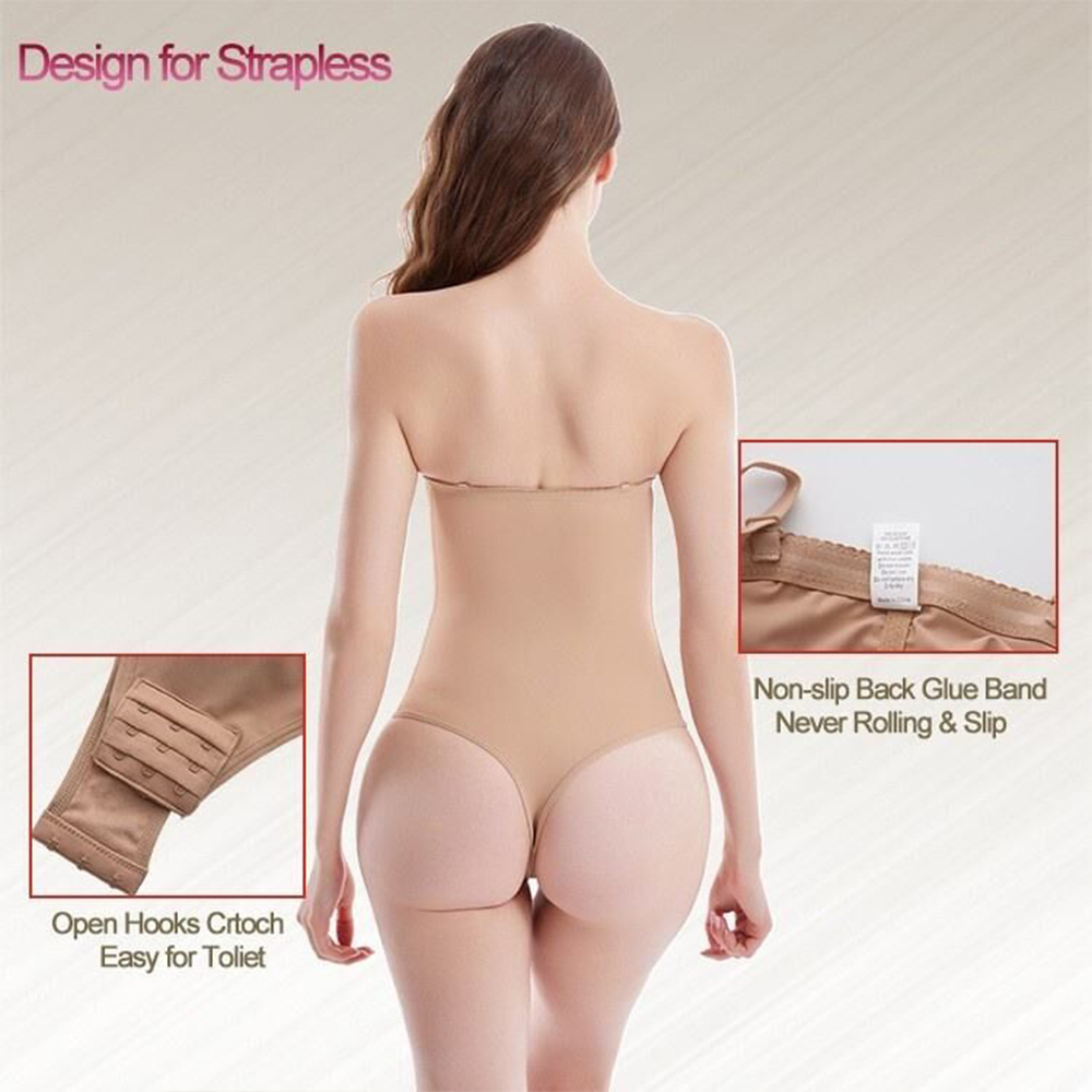 Strapless Invisible Tummy Cont - Shapewear Bodysuit Firm recension och pris