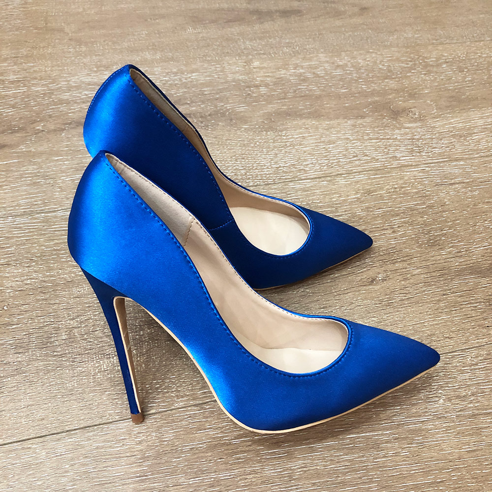 Veowalk Royal Blue Women Silk  - Slip Dress Satin recension och pris