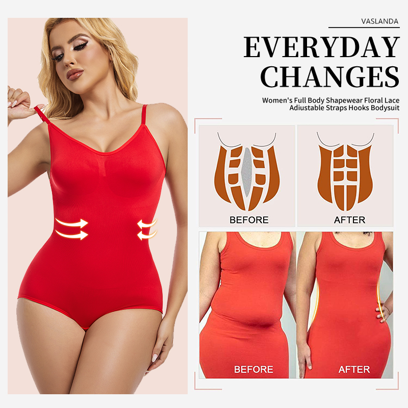 Women Shapewear Spaghetti Stra - Shapewear Bodysuit Firm recension och pris
