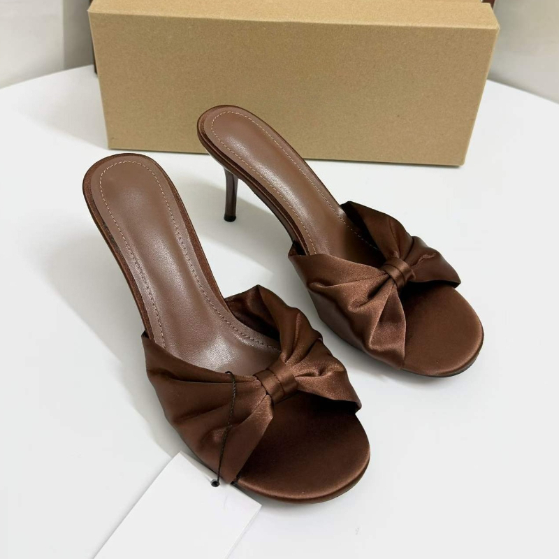 Satin Bow Mules High Heels For - Slip Dress Satin recension och pris