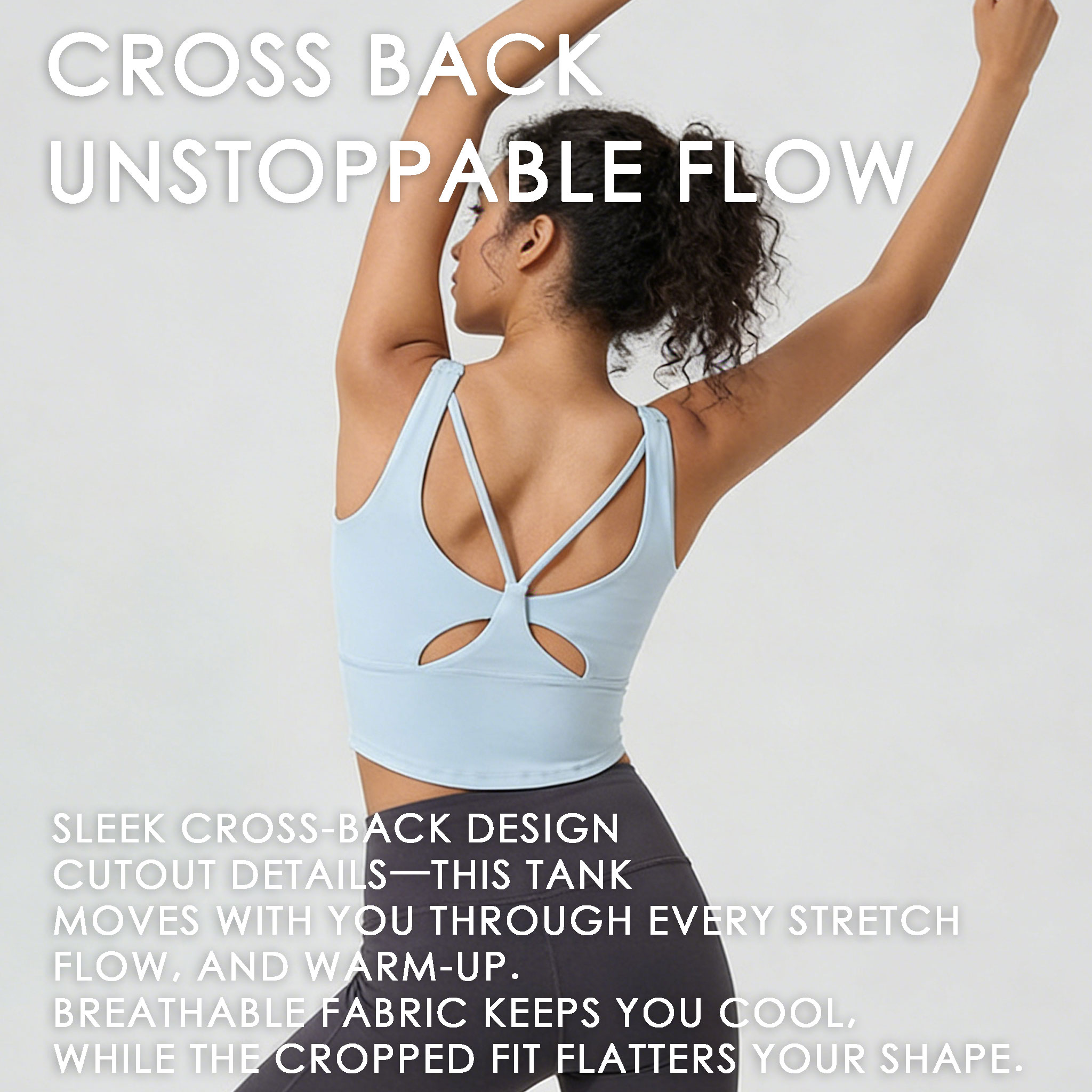 Women's Fixed Cup Yoga Sports  - Sports Bra High Impact recension och pris