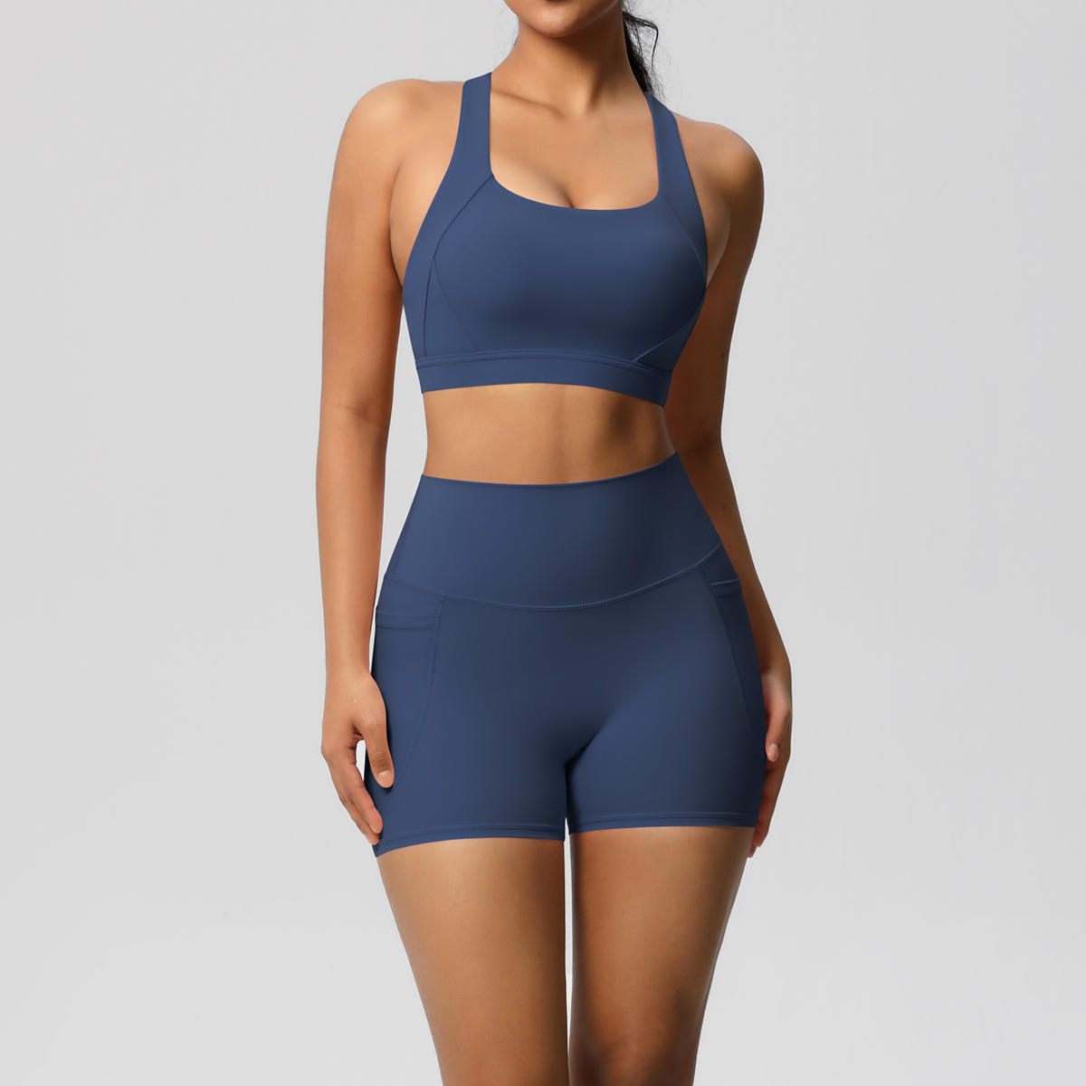 2PCS Sportswear With Pocketed  - Sports Bra High Impact recension och pris