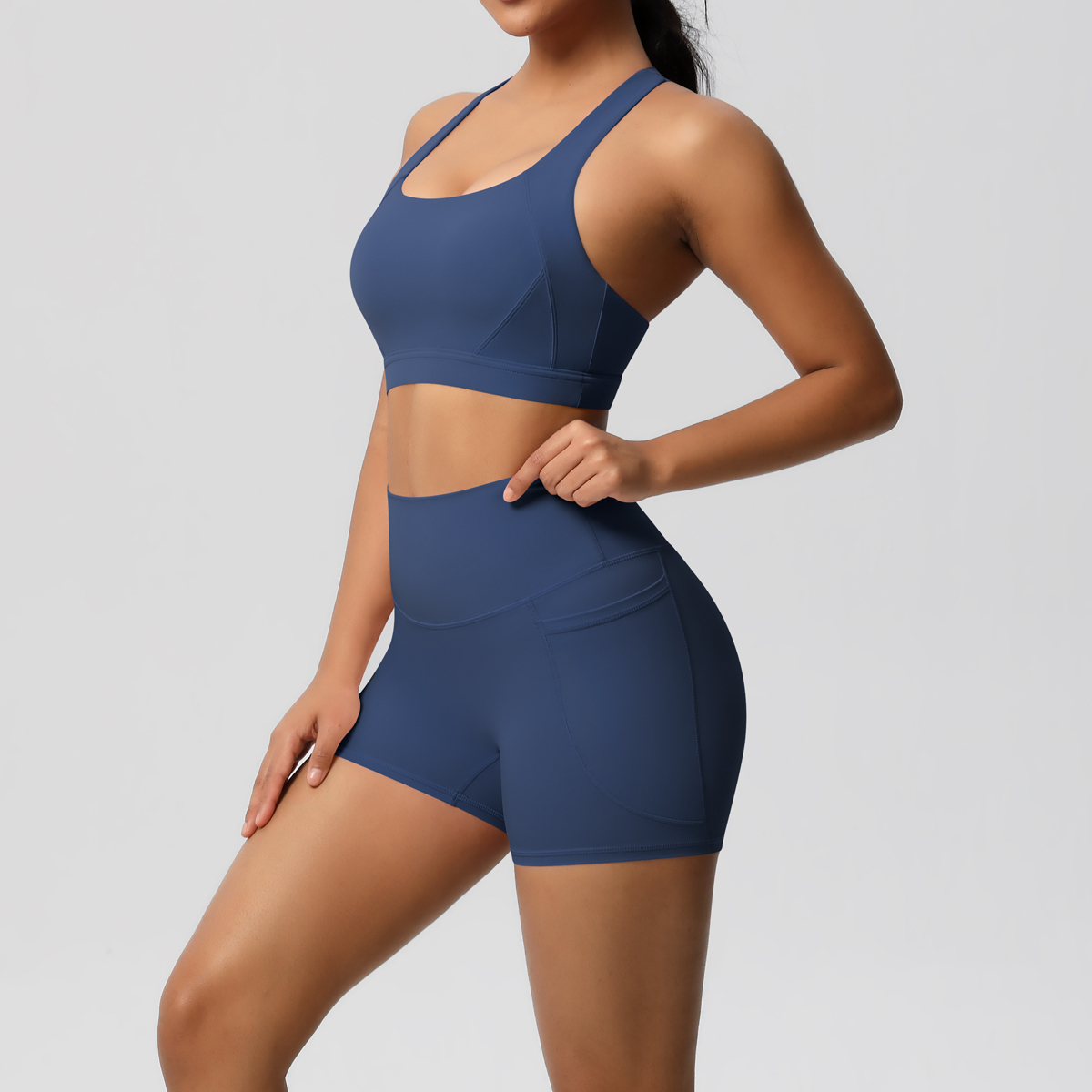 2PCS Sportswear With Pocketed  - Sports Bra High Impact recension och pris